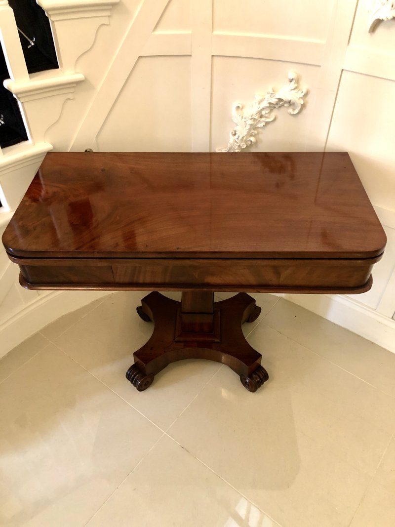 Quality Antique William IV Mahogany Tea Table